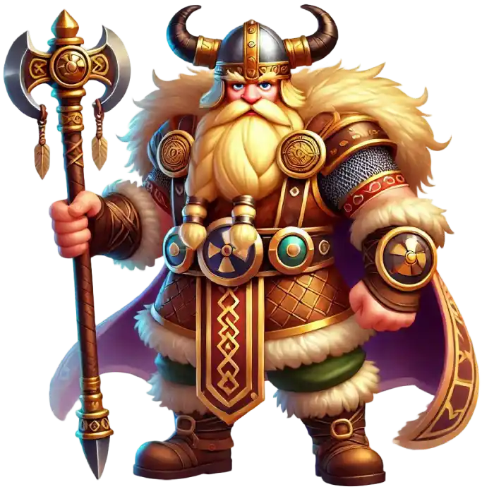 viking type character for slot game