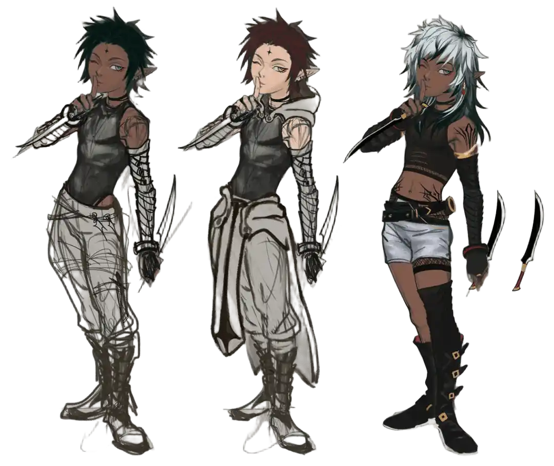 hire d character concept