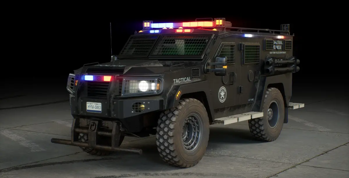 3D tactical military truck design