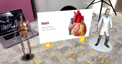 Augmented Reality Anatomy app