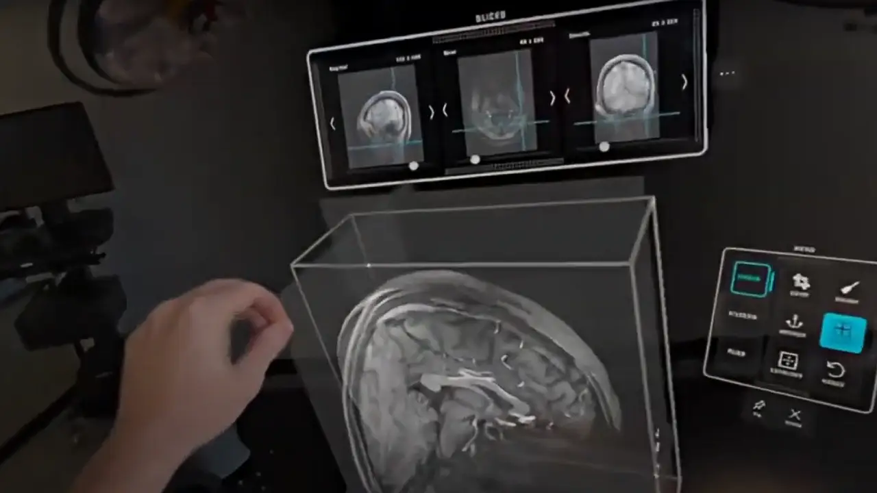 Vision Pro anatomy mixed reality application