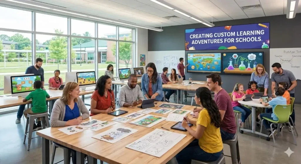 Game studios offering custom kids games for schools