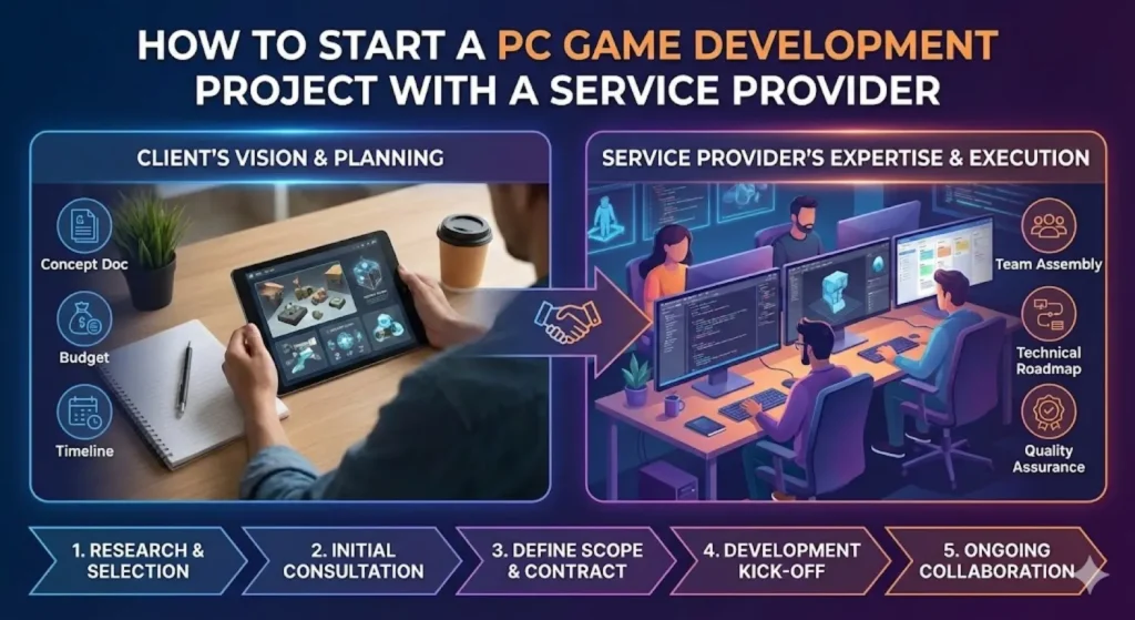 How to start a PC game development project with a service provider 1 How to start a PC game development project with a service provider
