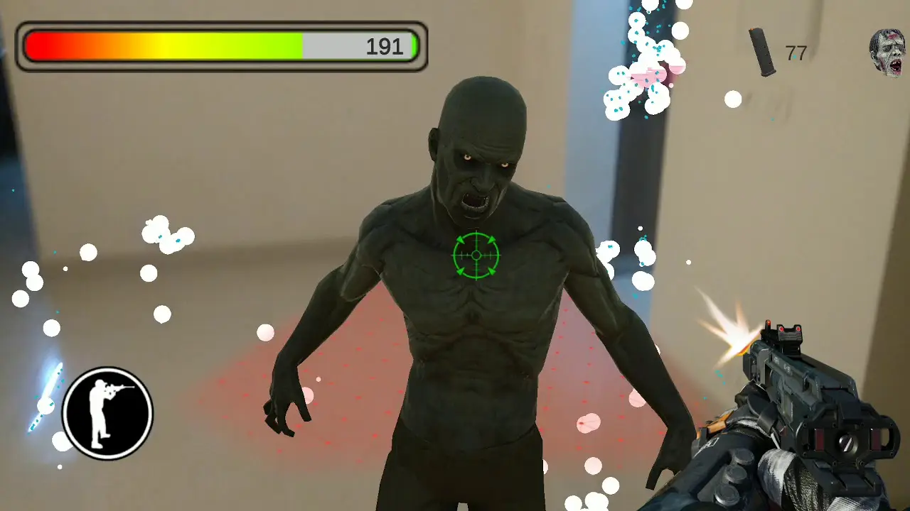 AR zombie shooting game