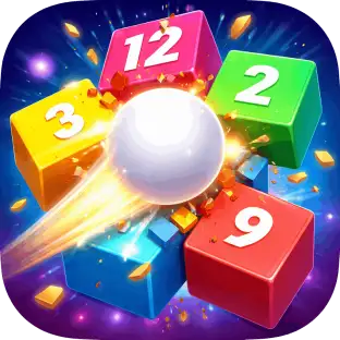 Brick Bouncer hyper casual game icon on Google Play