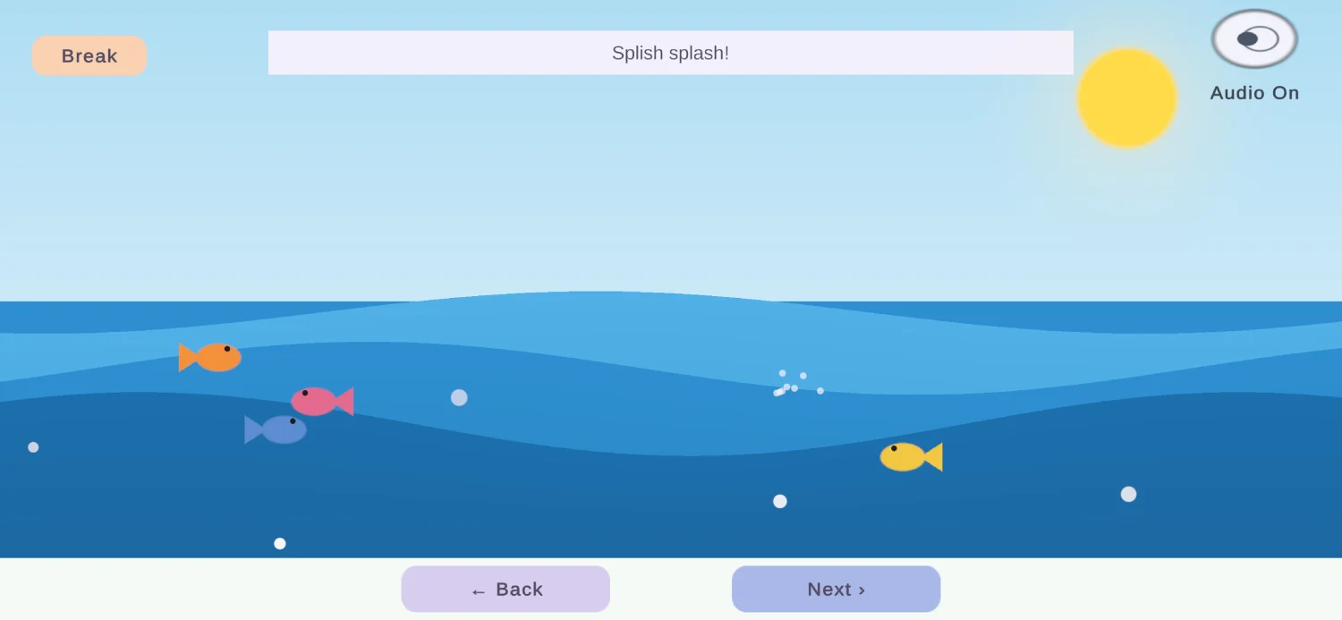 case study ACD educational game development 2 AutiLearn learning game with a clear, friendly picture